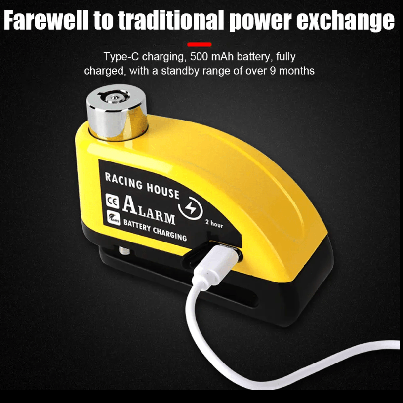 Racing House Rotor Alarm Lock - Alter Ego Bikes