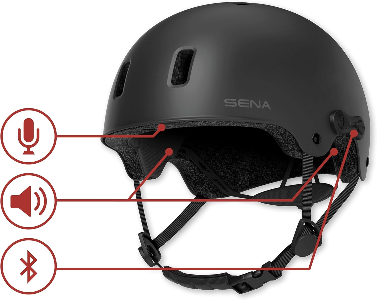 Sena Rumba Smart Helmet with Bluetooth Intercom - Alter Ego Bikes