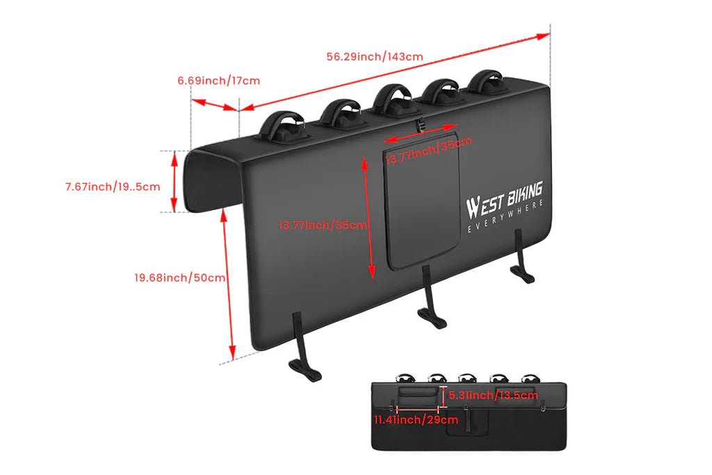 West Biking Tailgate Pad Pad - Alter Ego Bikes